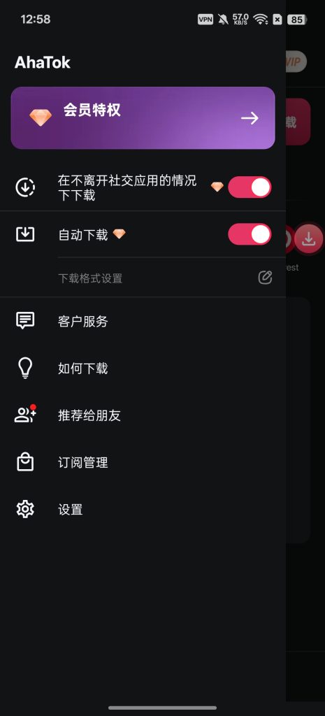 图片[4]-基于网站源码,游戏源码,小程序源码,Ai源码,网站开发,主题源码,软件开发,游戏辅助,游戏科技,手机软件,苹果系统,安卓软件等AhaTok TK下载器 一键下载抖音高清视频